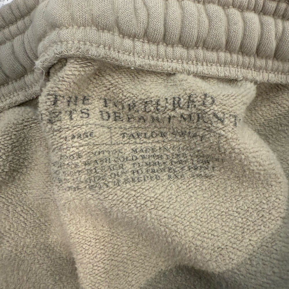 Taylor Swift - THE TORTURED POETS DEPARTMENT BEIGE SWEATPANTS - Size Large - Picture 6 of 6